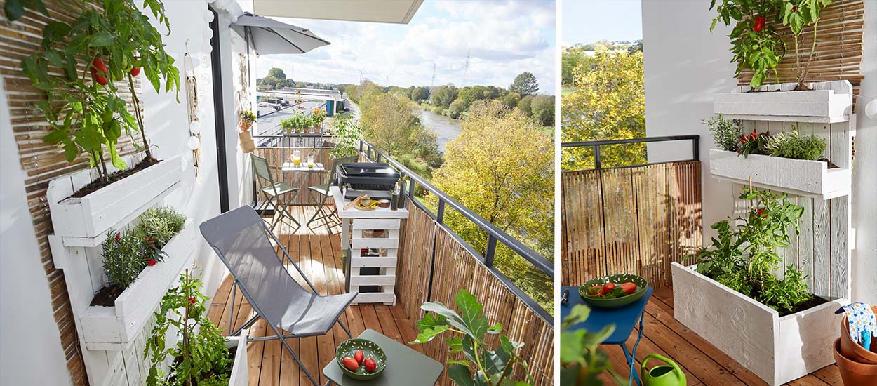 Tuto : Réalisez une jardinière gain de place en palette pour votre balcon