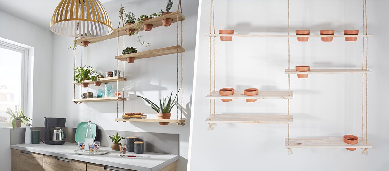 Comment fabriquer des étagères suspendues pour plantes ?