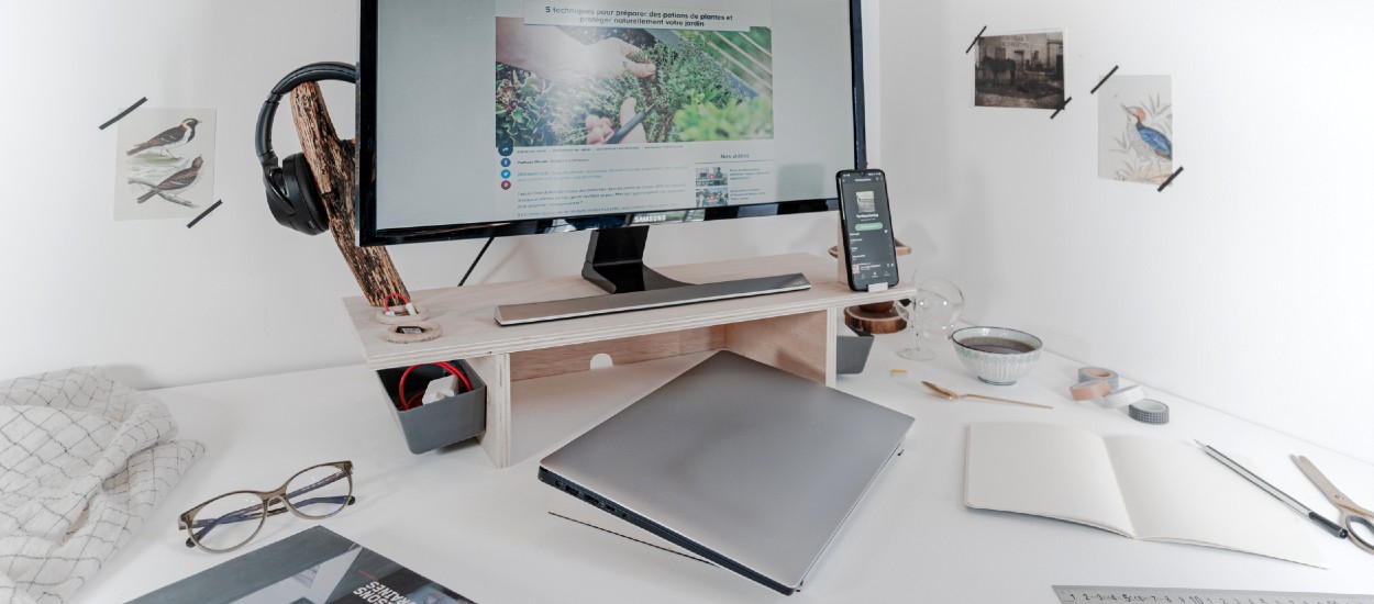 Tuto : Fabriquez une station de télétravail ergonomique pour 40 euros seulement