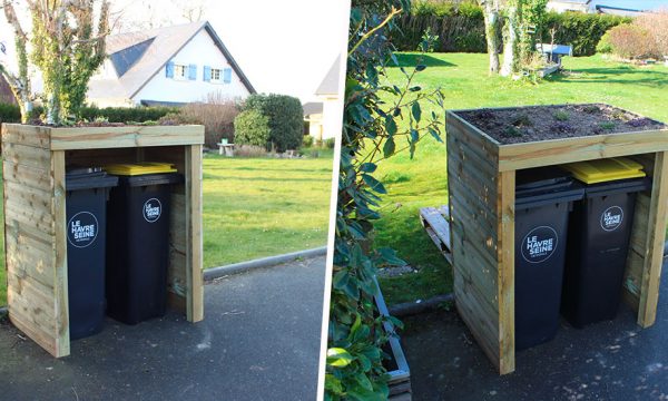 Tuto : Fabriquez un abri végétalisé pour vos poubelles extérieures