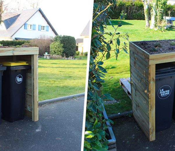 Tuto : Fabriquez un abri végétalisé pour vos poubelles extérieures