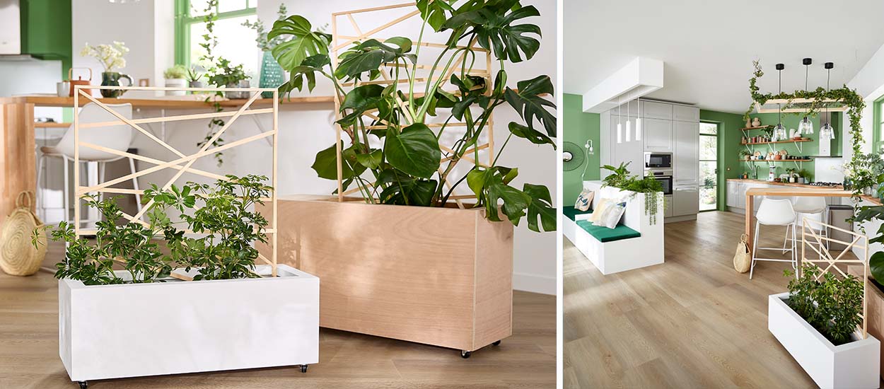 Fabriquez une jardinière avec un treillis pour plantes grimpantes