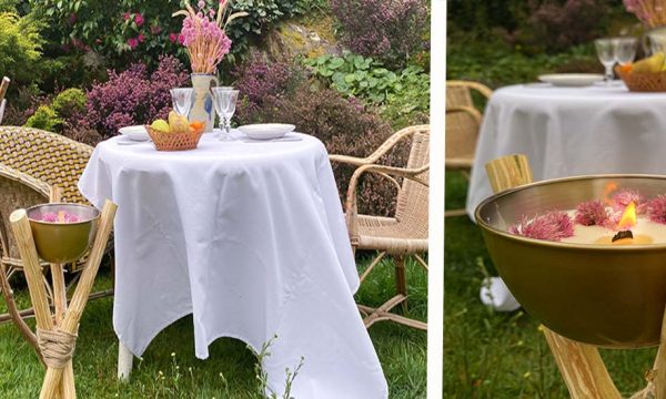 Tuto : Réalisez des bougeoirs en matériaux naturels pour éclairer vos soirées au jardin