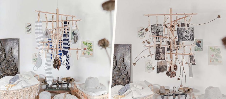 DIY : construire un étendoir à linge joli avec des tourillons
