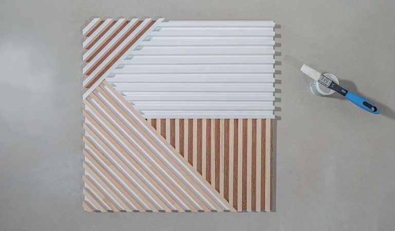 Homemade Tableau Déco DIY - Fabriquez des tableaux avec des tasseaux de bois