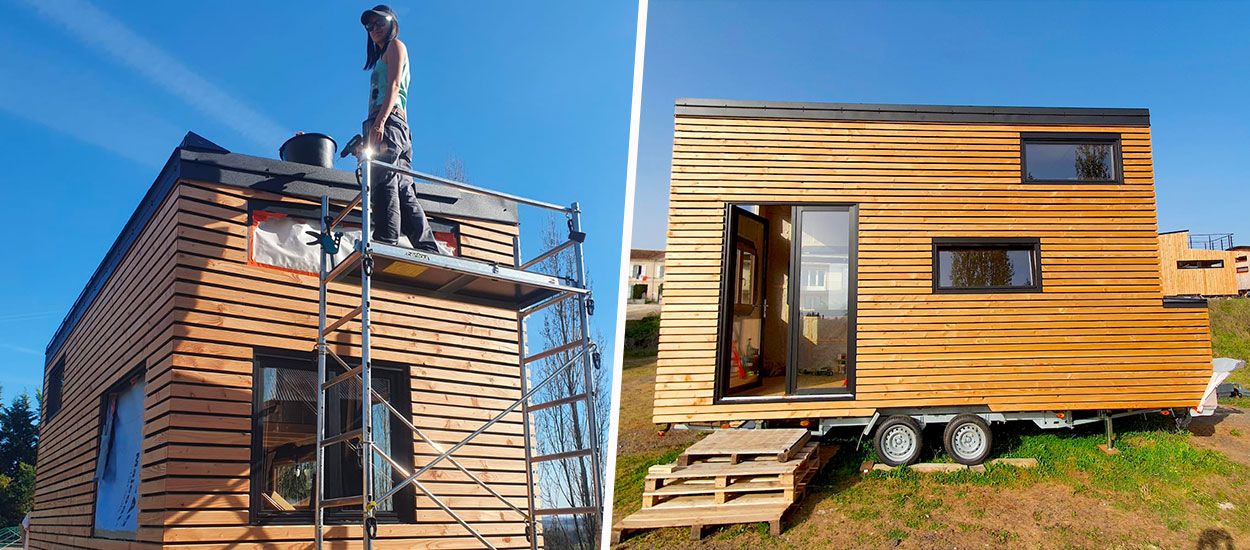 Problème d'approvisionnement, fuites d'eau et pesée, ce couple finalise les travaux de sa tiny house