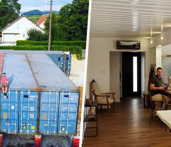 Ce couple de trentenaires a construit sa maison en containers à une vitesse record !