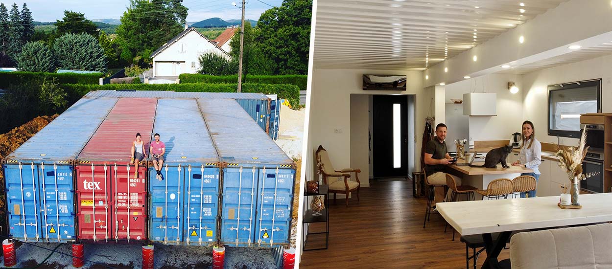 Ce couple de trentenaires a construit sa maison en containers à une vitesse record !