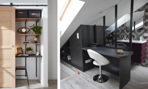 Pas de place pour un bureau chez vous ? 9 idées pour en aménager un quand même !