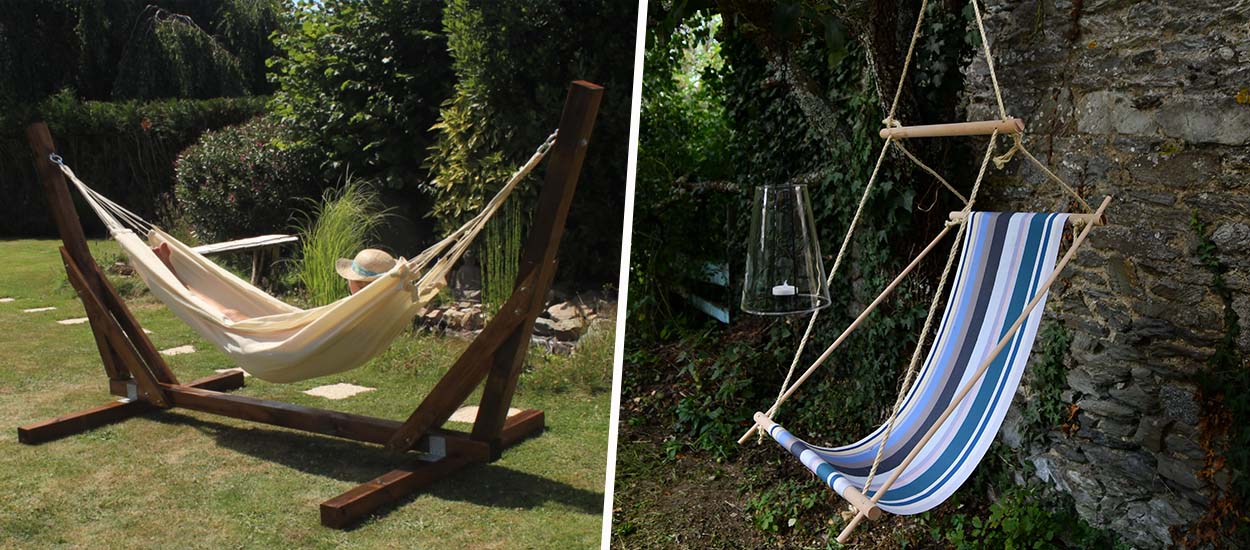 5 tutos pour construire un hamac ou une chaise suspendue en tissu ou bois