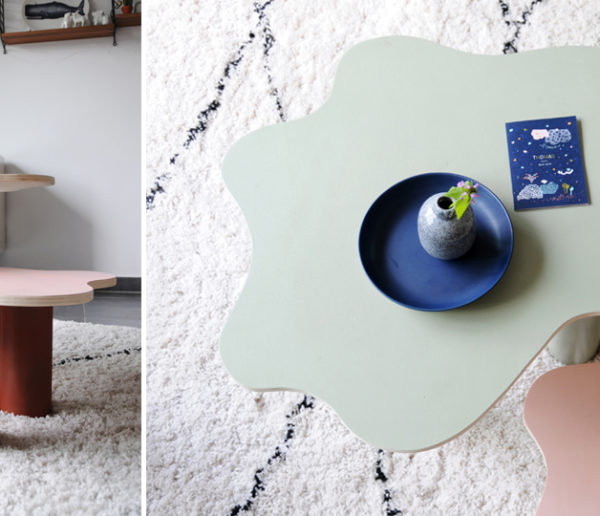 Tuto : Réalisez facilement un duo de petites tables dans la tendance déco curvy