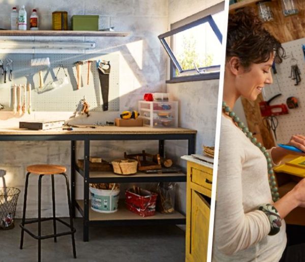 5 pièces où vous pouvez aménager un vrai atelier de bricolage