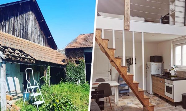 Avant / Après : Ils ont rénové cette grange délabrée pour seulement 8000 euros