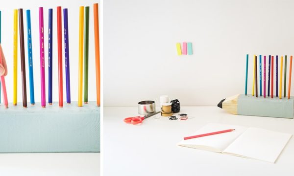 Tuto : Fabriquez un porte-crayons en forme de crayon géant pour vos enfants !