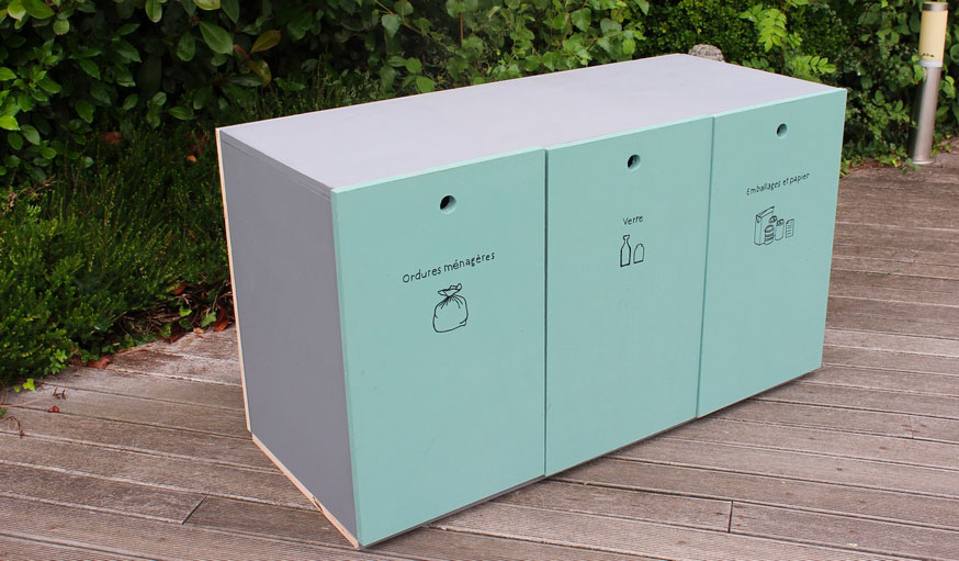 Tuto : Fabriquez un meuble personnalisé pour vos poubelles de tri