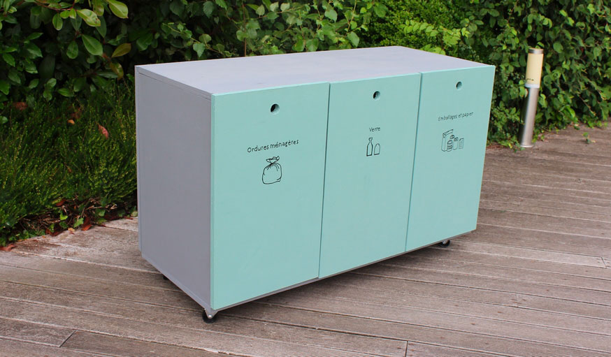 Tuto : Fabriquez un meuble personnalisé pour vos poubelles de tri