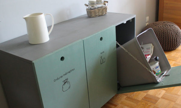Comment fabriquer un meuble pour vos poubelles de tri sélectif ?