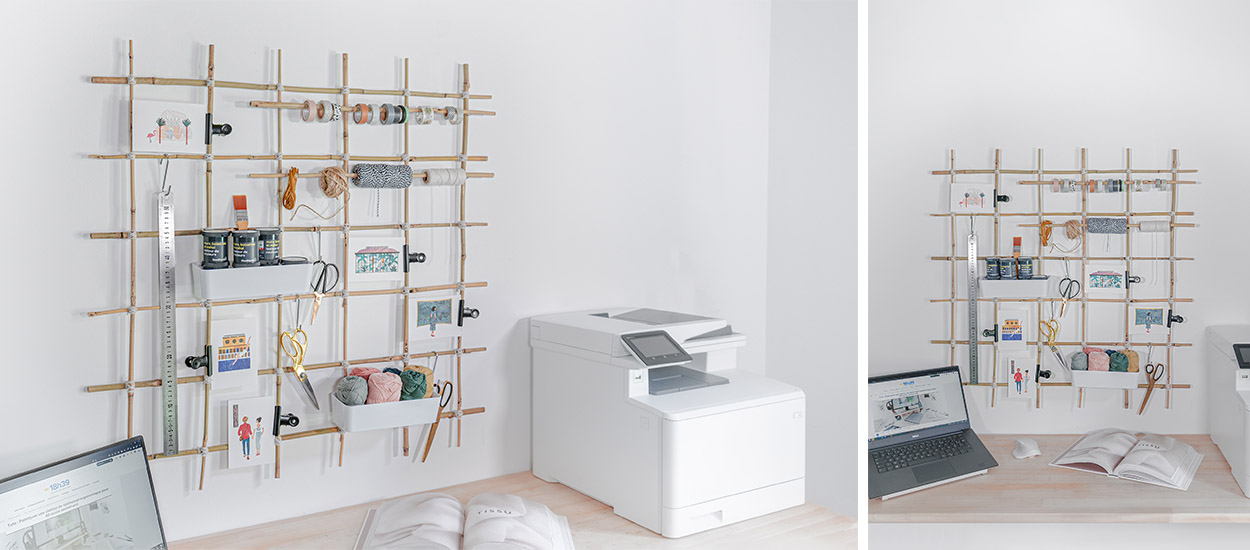 13 DIY pour fabriquer un organiseur mural de bureau