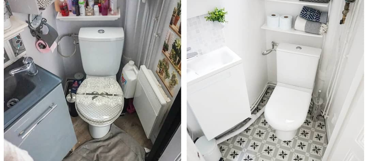 Avant / Après : 7 toilettes à la déco douteuse remises au goût du jour