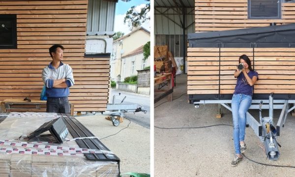 Après un an de travaux intensifs, Carène et You Liang s'apprêtent à terminer la construction de leur tiny house