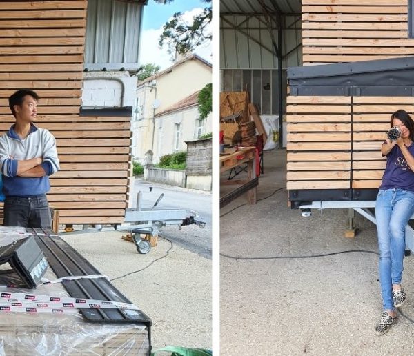 Après un an de travaux intensifs, Carène et You Liang s'apprêtent à terminer la construction de leur tiny house