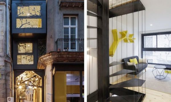 Nous avons dormi dans un micro-appartement suspendu entre deux immeubles