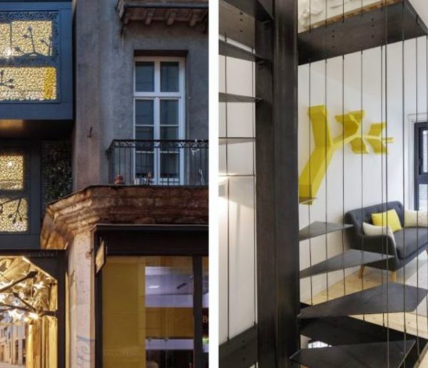 Nous avons dormi dans un micro-appartement suspendu entre deux immeubles