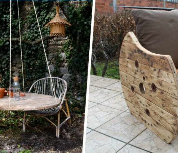 6 idées de meubles originaux à fabriquer à partir d'un touret