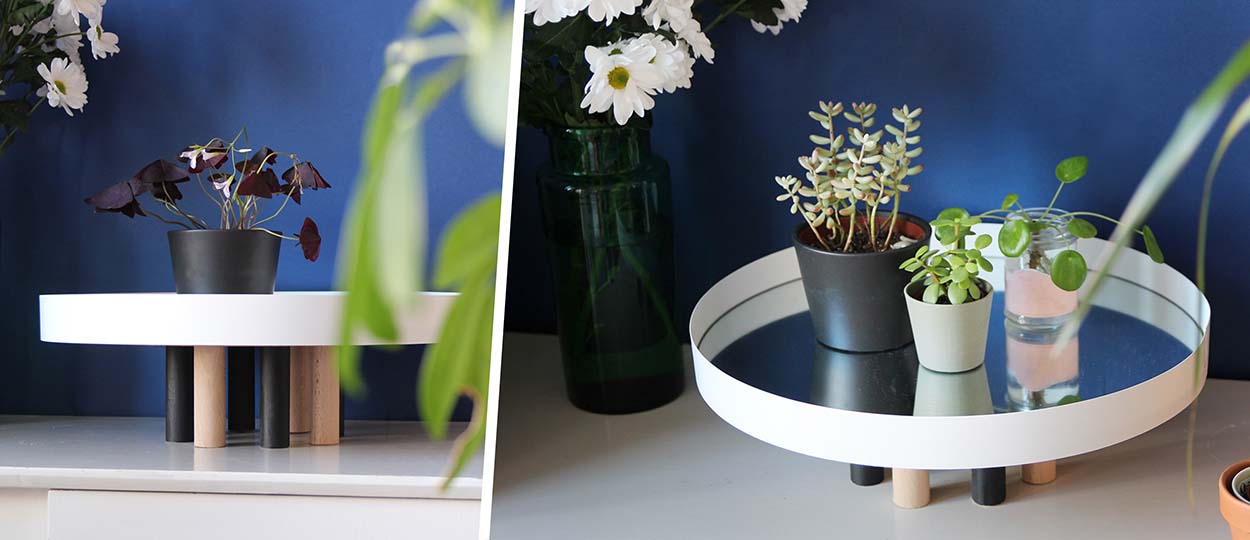 Tuto : Réalisez un plateau en miroir pour installer vos plantes vertes