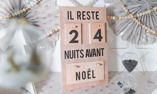 Tuto : Fabriquez un calendrier de l'Avent qui décompte les nuits avant Noël