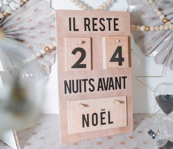 Tuto : Fabriquez un calendrier de l'Avent qui décompte les nuits avant Noël