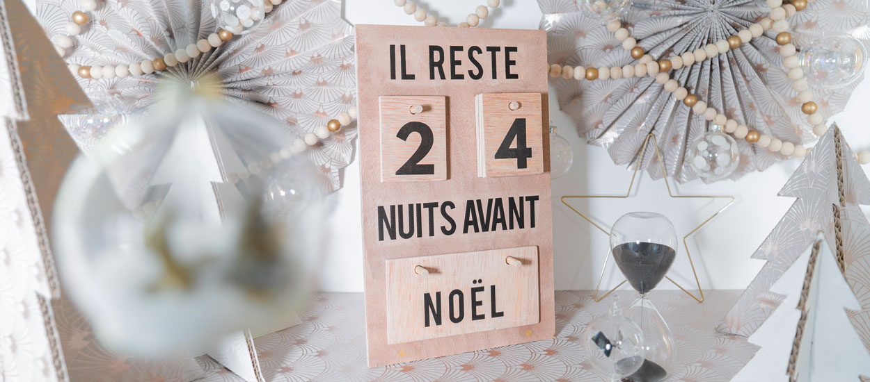 Tuto : Fabriquez un calendrier de l'Avent qui décompte les nuits avant Noël