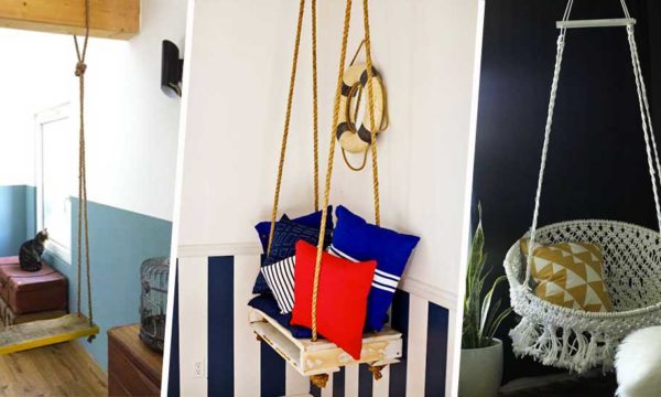 8 tutoriels pour fabriquer une balançoire d'intérieur soi-même