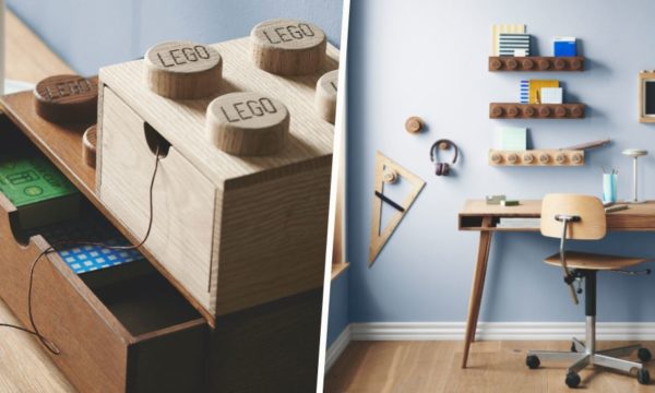 LEGO lance une collection de rangements en bois pour une déco minimaliste