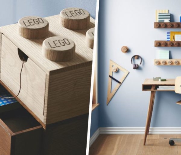 LEGO lance une collection de rangements en bois pour une déco minimaliste