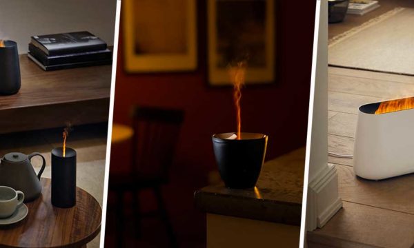 Des humidificateurs et diffuseurs d'huiles essentielles à flammes pour un effet doublement cocooning