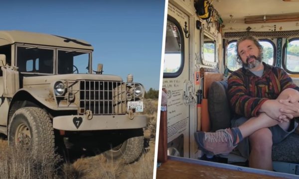 3 ans dans un camion militaire transformé en tiny house
