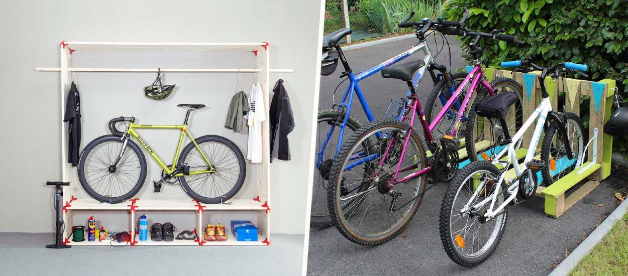 6 idées astucieuses pour fabriquer un rangement à vélo en bois