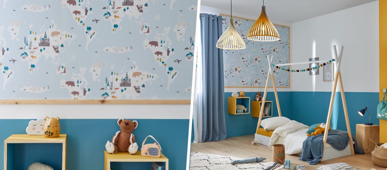 Chambre d'enfant : 13 papiers peints Castorama pas chers et tendance