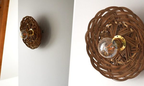 Tuto : Transformez un plateau en osier en belle applique vintage