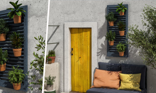 Tuto : Recyclez un vieux volet en support mural pour vos plantes