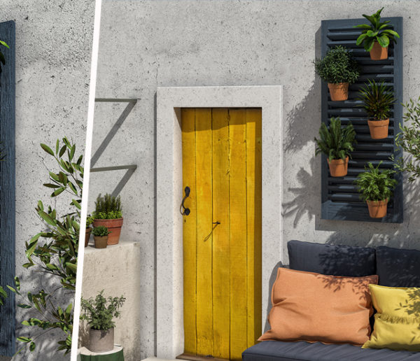 Tuto : Recyclez un vieux volet en support mural pour vos plantes