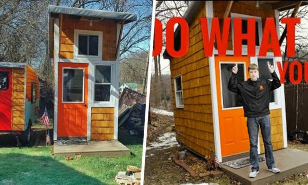 À 13 ans, il avait déjà construit sa première tiny house