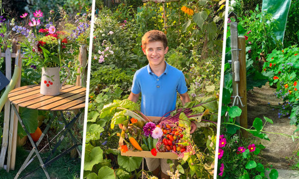 Ce jeune passionné a crée un potager de seulement 15m² et sa récolte est abondante