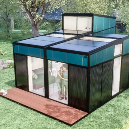 Mieux qu'une tiny house, cette maison est 100 % autonome, déplaçable et peut s'agrandir