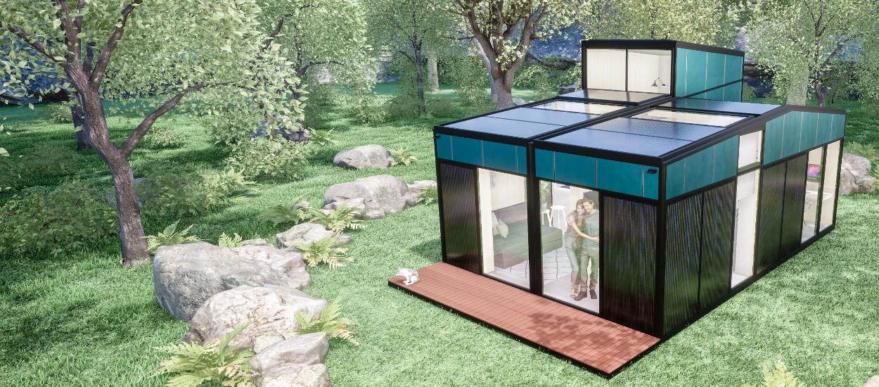 Cette maison est 100 % autonome, déplaçable, et peut s'agrandir