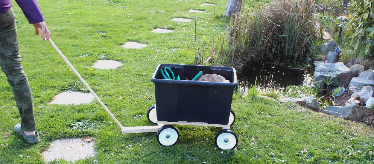 Comment réaliser un chariot de jardinage qui stocke vos outils ?