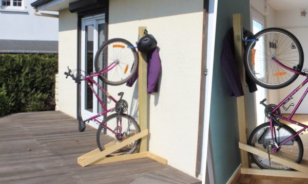 Tuto : Fabriquez un range-vélo vertical spécial petits espaces