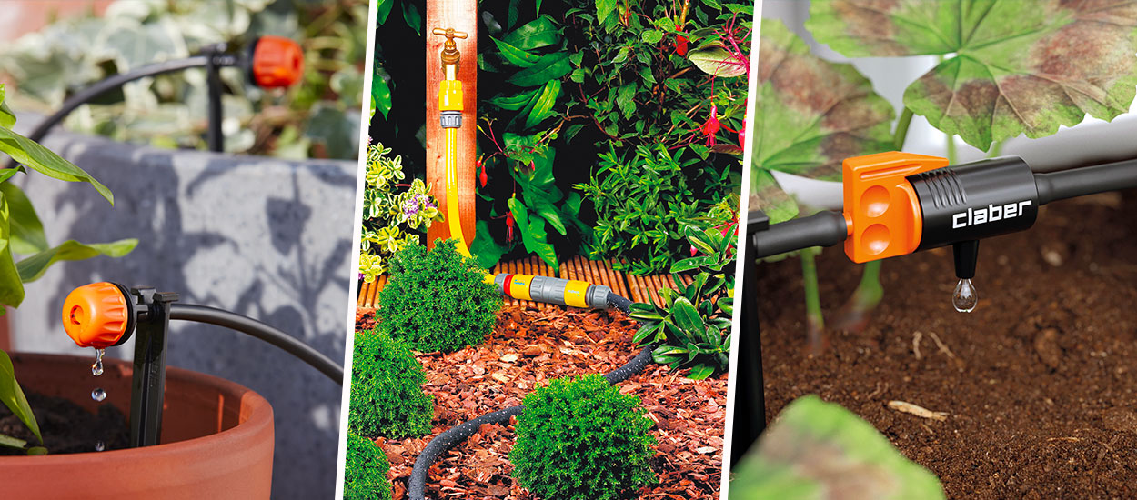 Installer un arrosage goutte-à-goutte Gardena sur une terrasse - Truffaut 