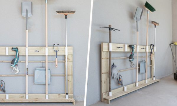 Tuto : Fabriquez un rack pratique pour vos outils de jardinage